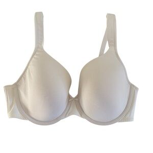 Cacique full Coverage Bra Size 38D Bright White Underwired cotton Breathable